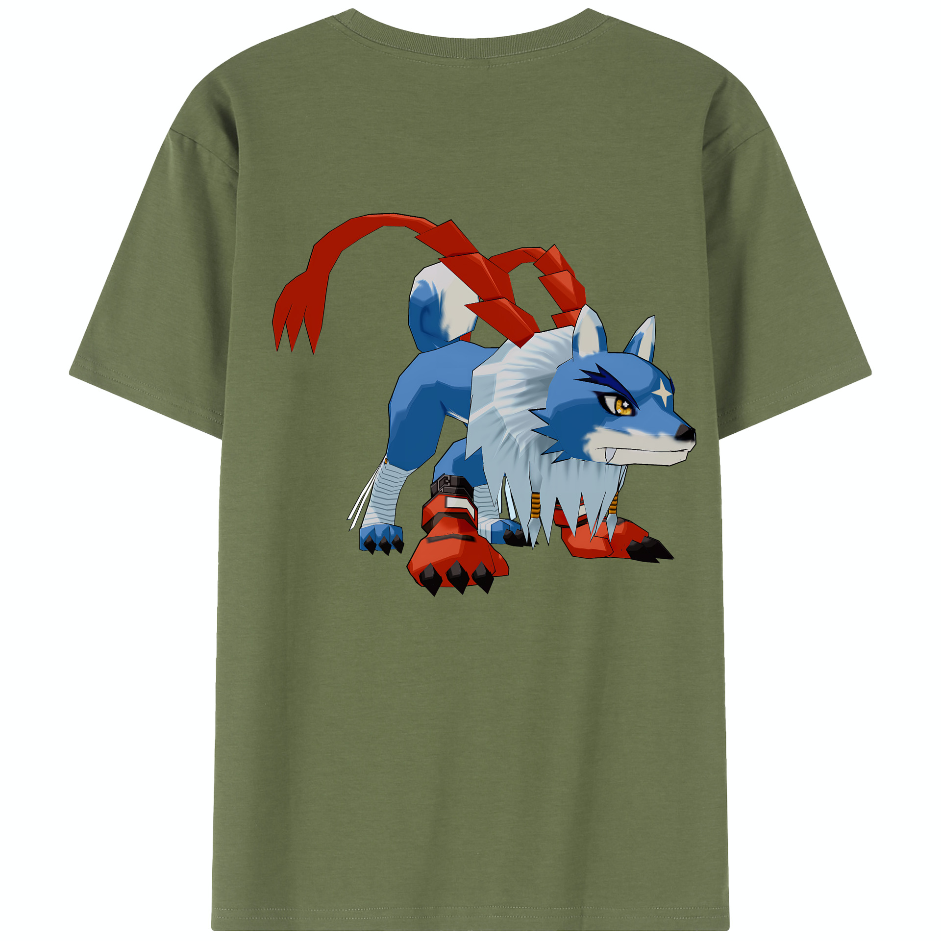 （画像用） Digimon デジタルモンスター/デジモン 綿100％半袖Tシャツ（背面プリント）